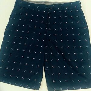 Walter Hagen Men's Dark Blue Patterned Golf Shorts